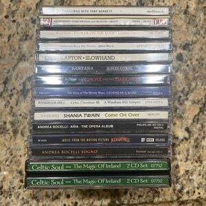 Mixed 14 CD Lot – Various Artists & Genres (Stacked Spines)